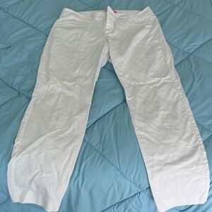 Lilly Pulitzer Kelly White Pants Size 14 tiny flaws